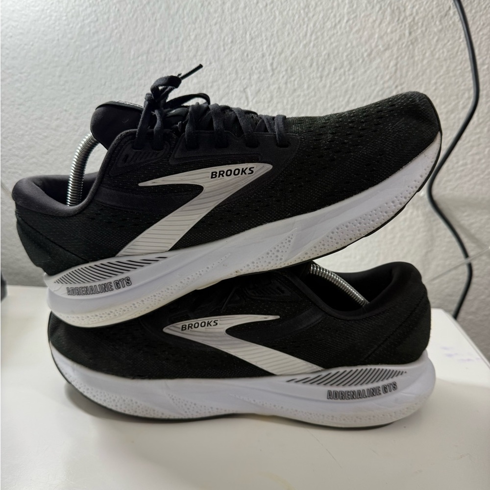 Brooks adrenaline 24 Black and White Athletic Sneakers - Picture 7 of 12
